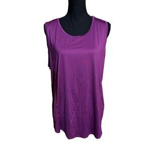 Duluth Trading Co Purple Sleeveless Activewear Top Women's XL